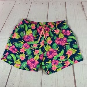 Chubbies Board Swim Trunks Tropical Floral Print 5 Inch Made In USA Mens XL